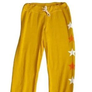 Sundry Lounge Graphic Hearts Sweatpants in Mango